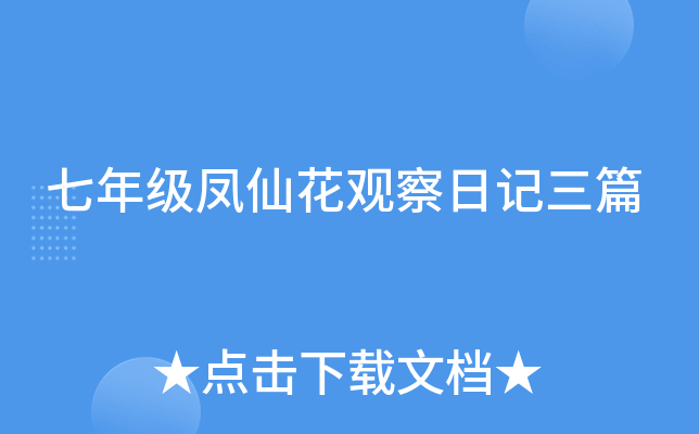 ���꼶���ɻ��۲��ռ���ƪ